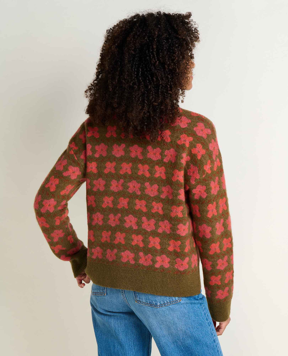 Women's Wasatch Crewneck Wool Sweater - Soft, Never Itchy Fir Pattern | Toad&Co Women