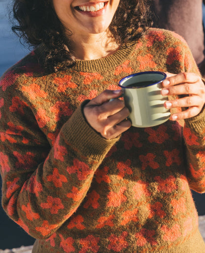Women's Wasatch Crewneck Wool Sweater - Soft, Never Itchy Fir Pattern | Toad&Co Women