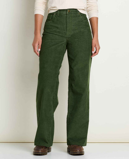 Women's Coaster Corduroy Wide Leg Pant Epidote | Toad&Co Women