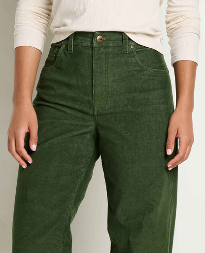 Women's Coaster Corduroy Wide Leg Pant Epidote | Toad&Co Women