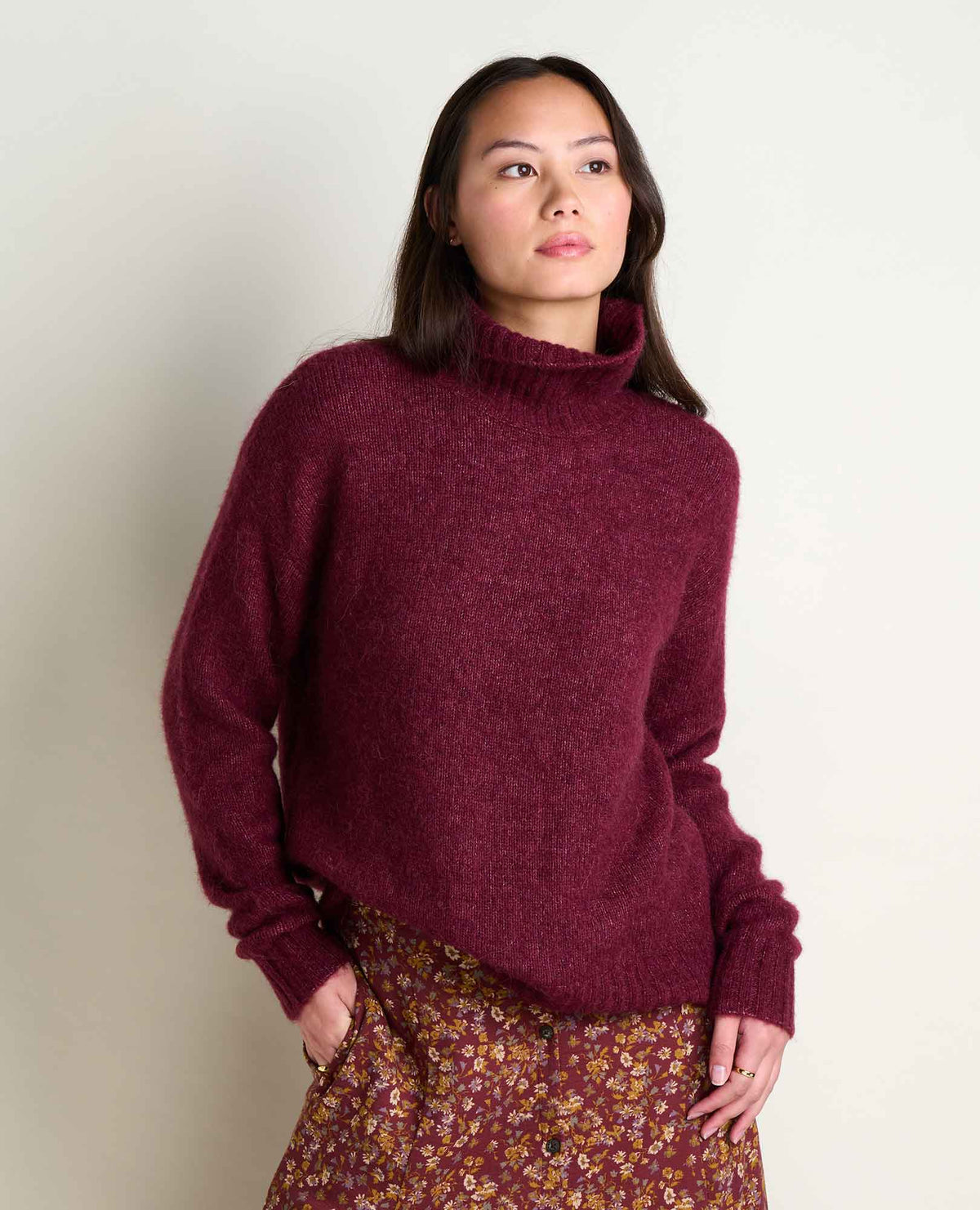 Women's Alpaca Merino Turtleneck Sweater - Cozy & Soft  | Toad&Co Women