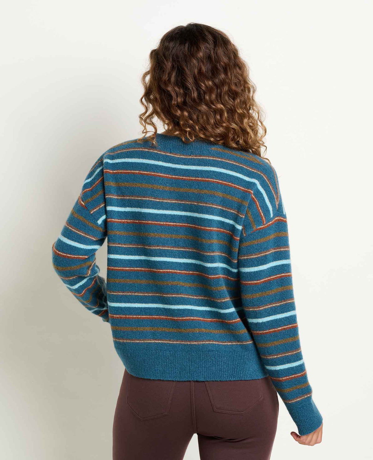 Women's Wasatch Crewneck Wool Sweater - Soft, Never Itchy Twilight Pattern | Toad&Co Women
