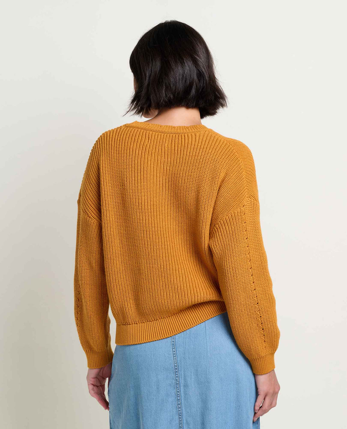 Bianca Shaker Crew Sweater Sunset | Toad&Co Women