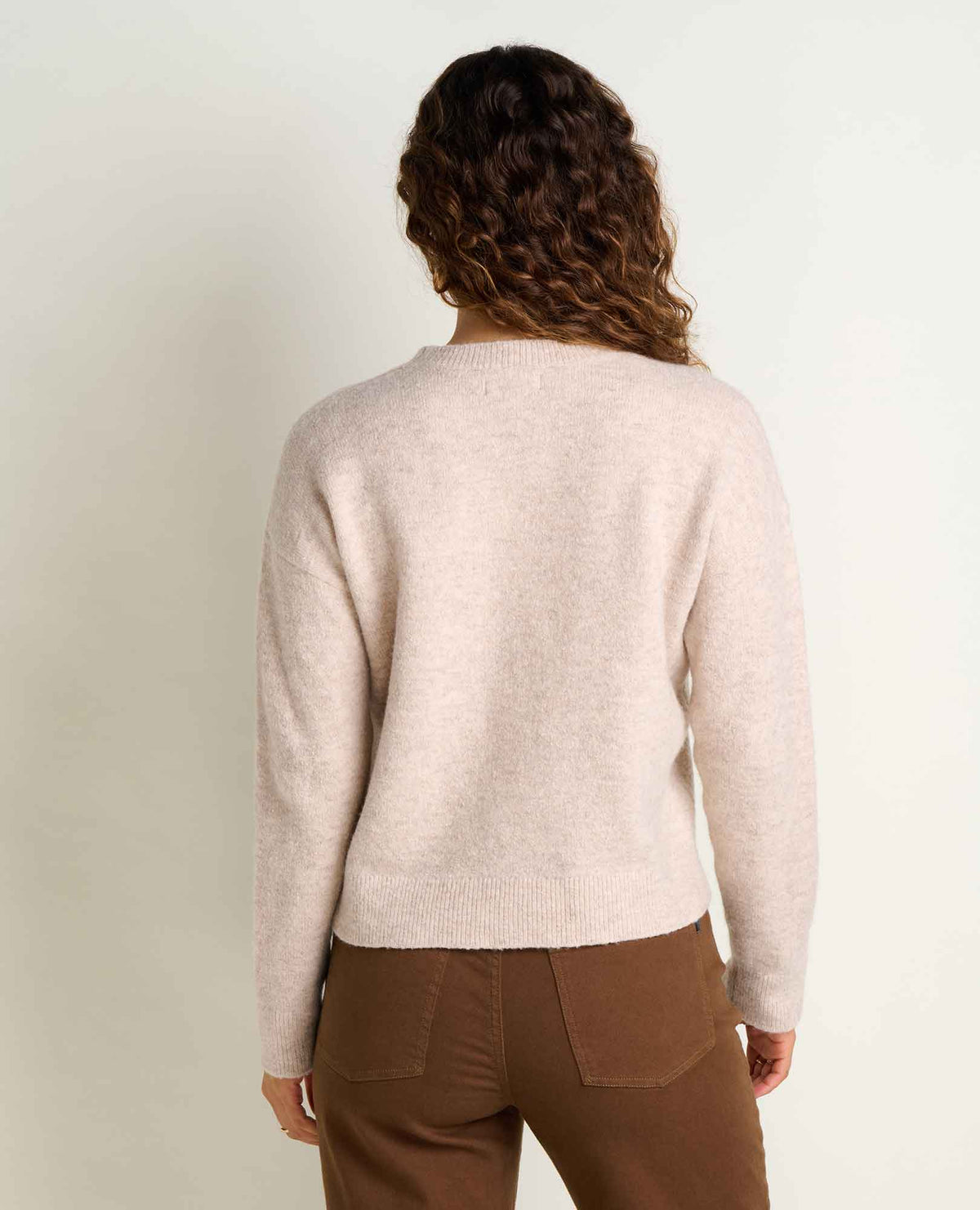 Women's Wasatch Crewneck Wool Sweater - Soft, Never Itchy Limestone Pattern | Toad&Co Women