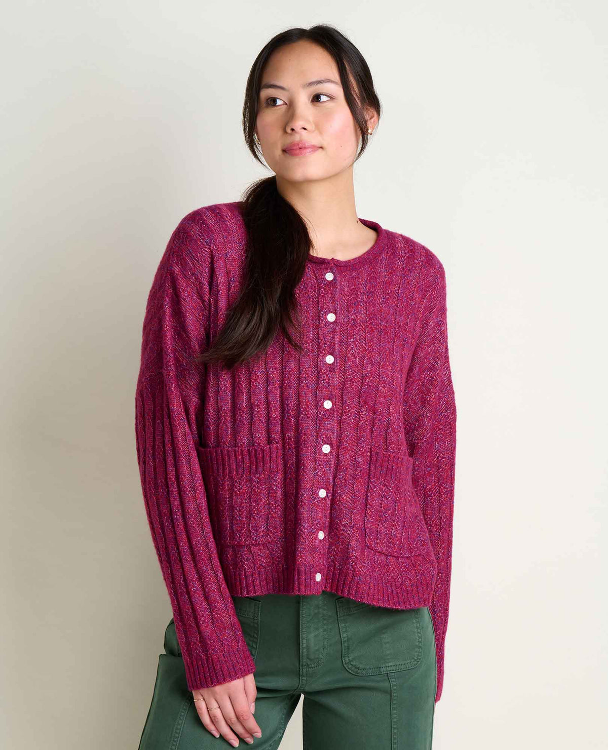 Cloudcover Cardigan Garnet | Toad&Co Women
