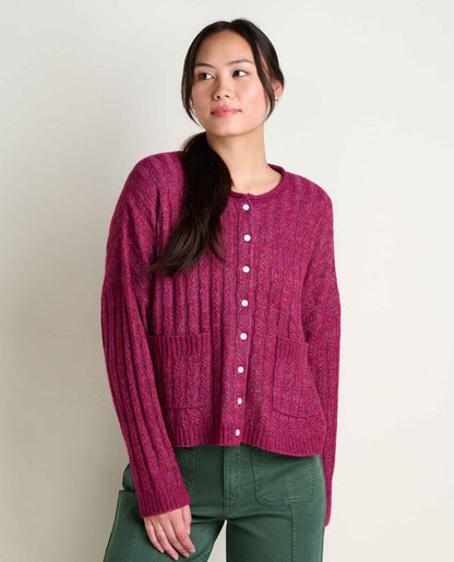 Cloudcover Cardigan Garnet | Toad&Co Women