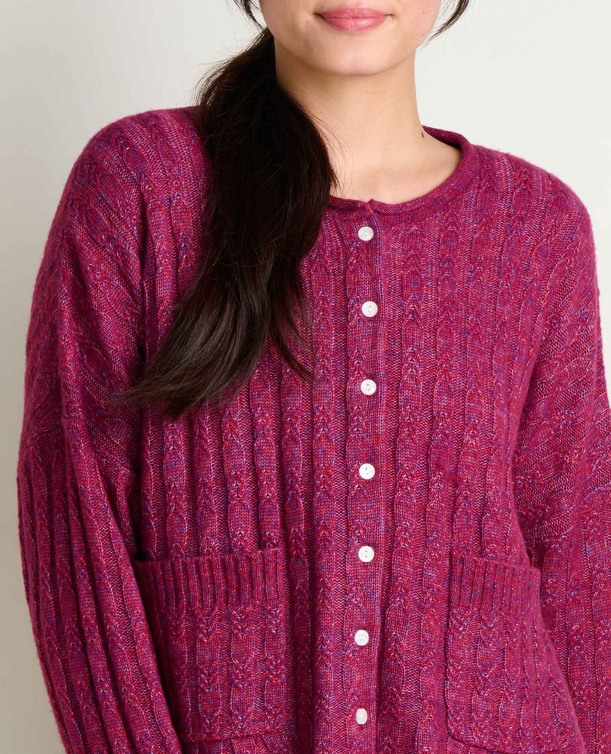 Cloudcover Cardigan Garnet | Toad&Co Women