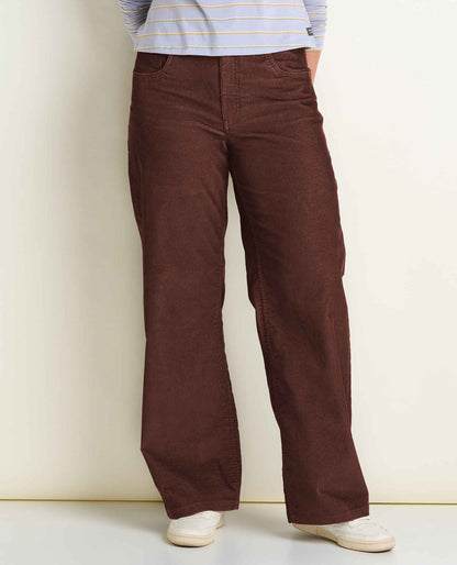 Women's Coaster Corduroy Wide Leg Pant Barnwood | Toad&Co Women