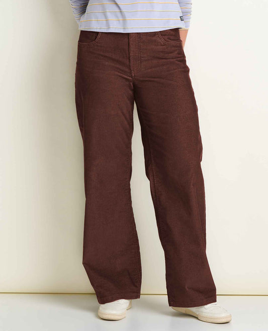 Women's Coaster Corduroy Wide Leg Pant Barnwood | Toad&Co Women
