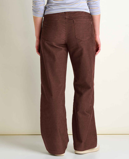 Women's Coaster Corduroy Wide Leg Pant Barnwood | Toad&Co Women