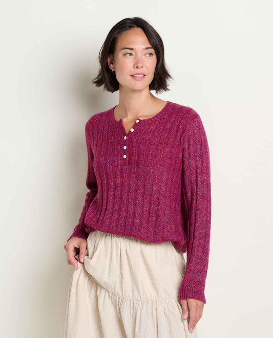 Cloudcover Pullover Sweater Garnet | Toad&Co Women