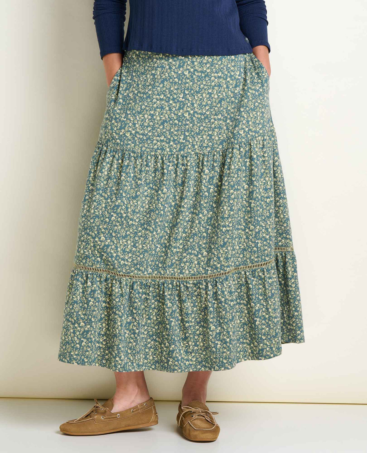Marigold Tiered Midi Skirt - Soft, Stretchy, and Eco-Friendly  | Toad&Co Women