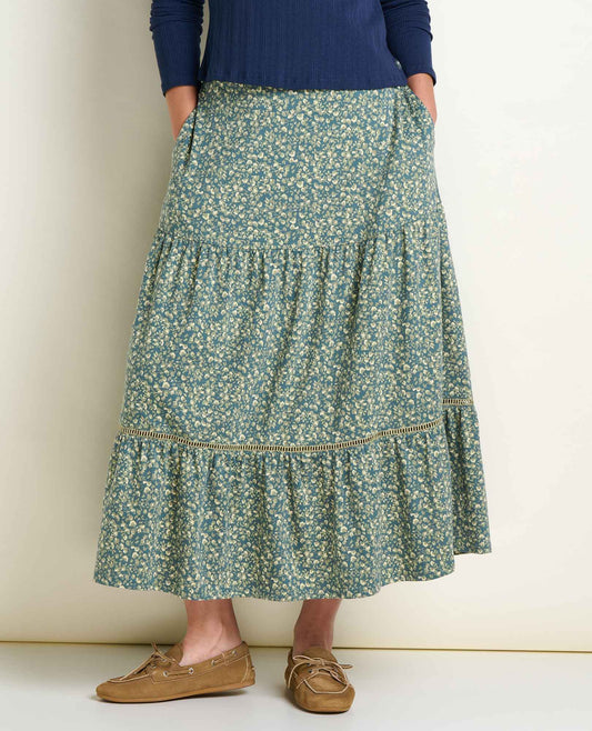 Marigold Tiered Midi Skirt - Soft, Stretchy, and Eco-Friendly  | Toad&Co Women