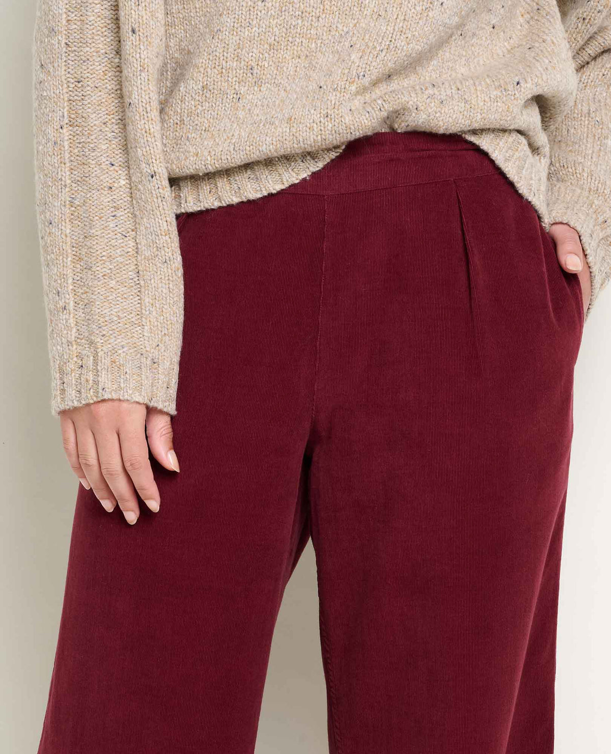 Cattail Corduroy Wide Leg Pant Port | Toad&Co Women