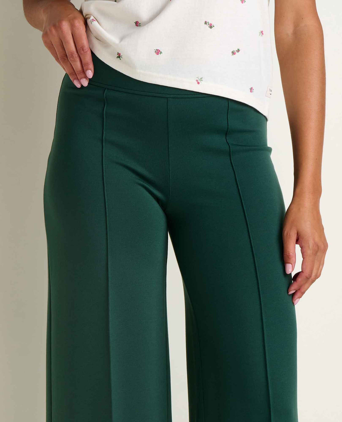 Mason St. Ponte Wide Leg Pant Cilantro | Toad&Co Women