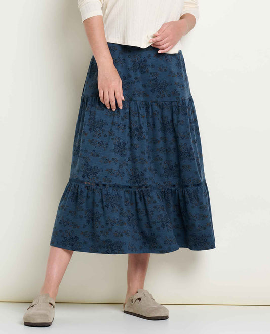 Marigold Tiered Midi Skirt - Soft, Stretchy, and Eco-Friendly  | Toad&Co Women