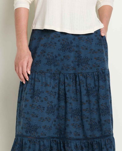 Marigold Tiered Midi Skirt - Soft, Stretchy, and Eco-Friendly  | Toad&Co Women