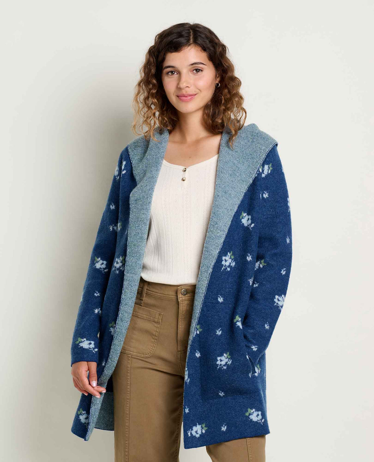 Heartfelt Merino Wool Open Front Cardigan Hoodie  | Toad&Co Women
