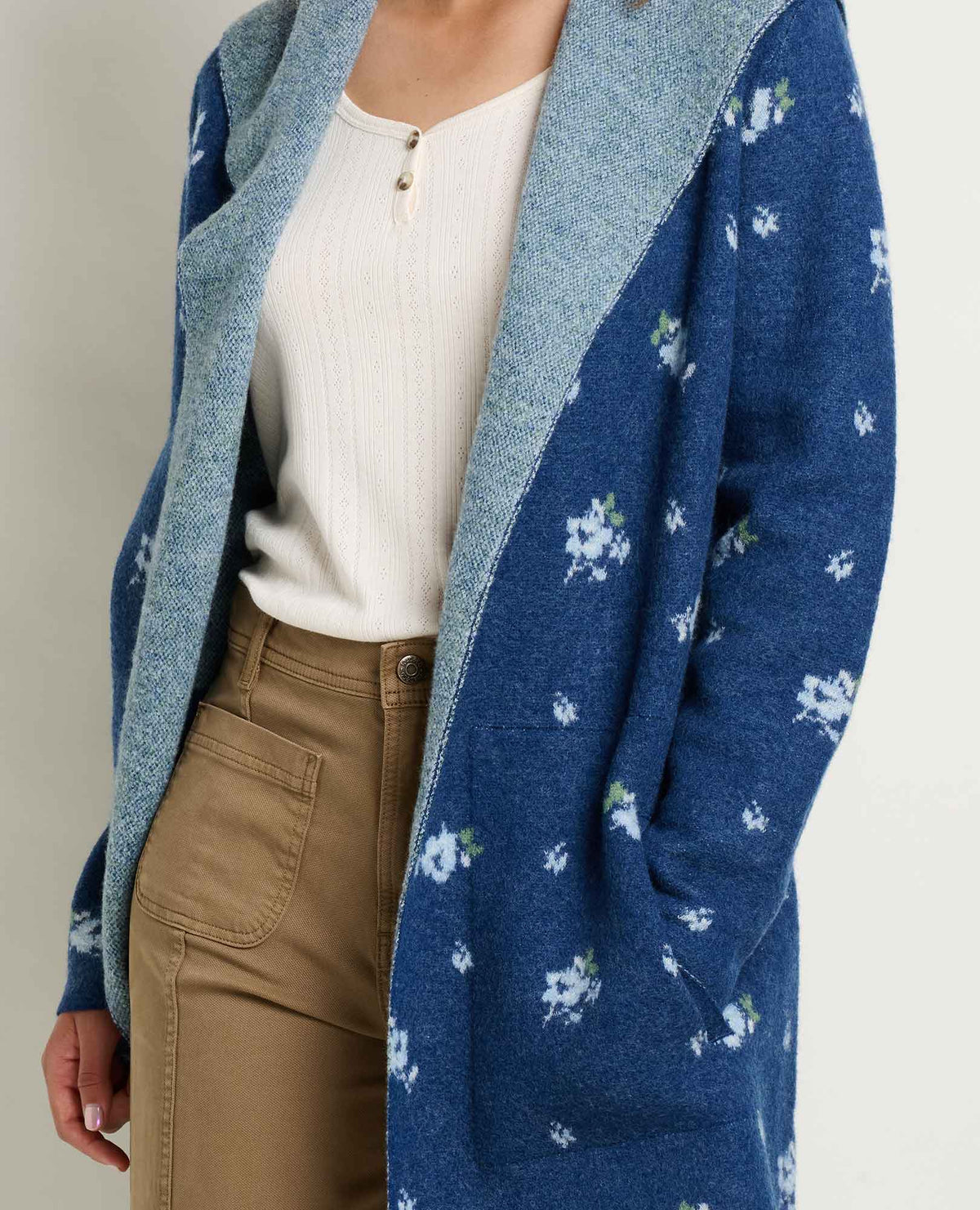 Heartfelt Merino Wool Open Front Cardigan Hoodie  | Toad&Co Women
