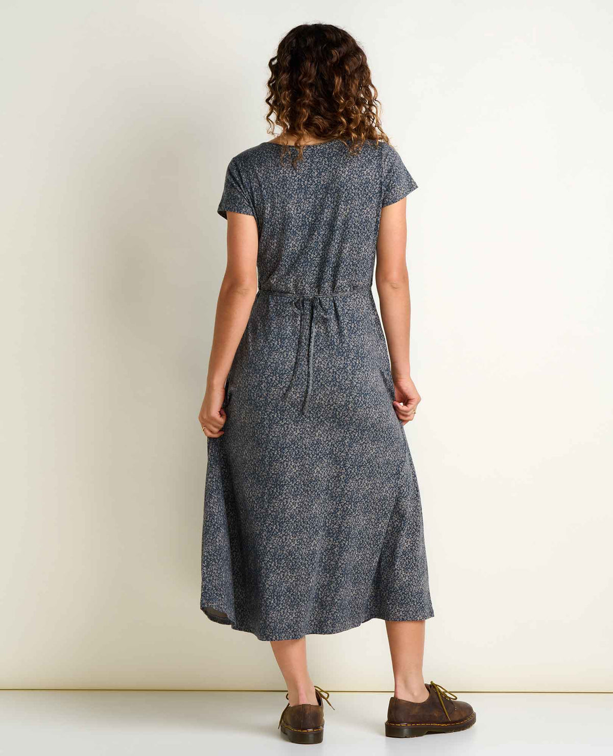 Rose Short Sleeve V-Neck Midi Dress - Soft with Stretch  | Toad&Co Women