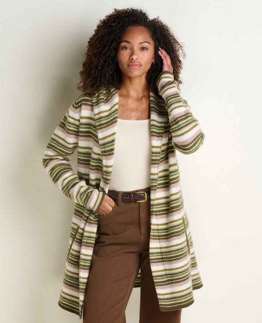 Heartfelt Merino Wool Open Front Cardigan Hoodie  | Toad&Co Women