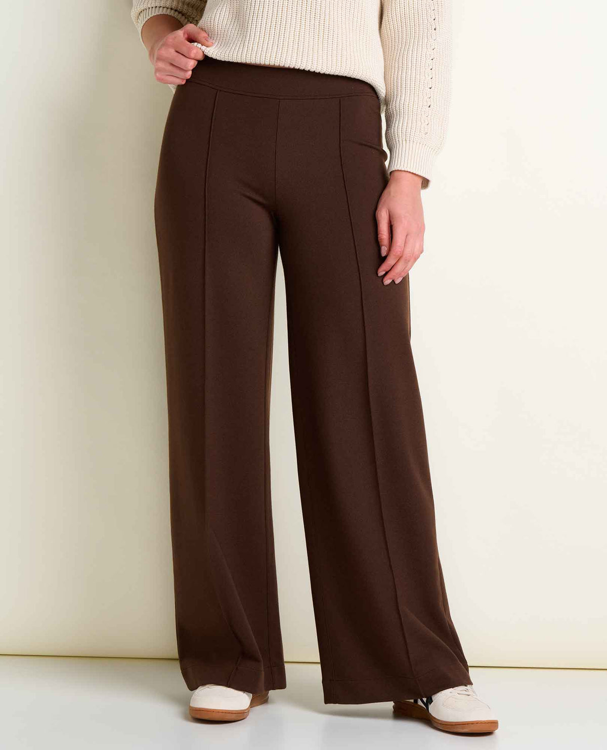 Mason St. Ponte Wide Leg Pant Chestnut | Toad&Co Women