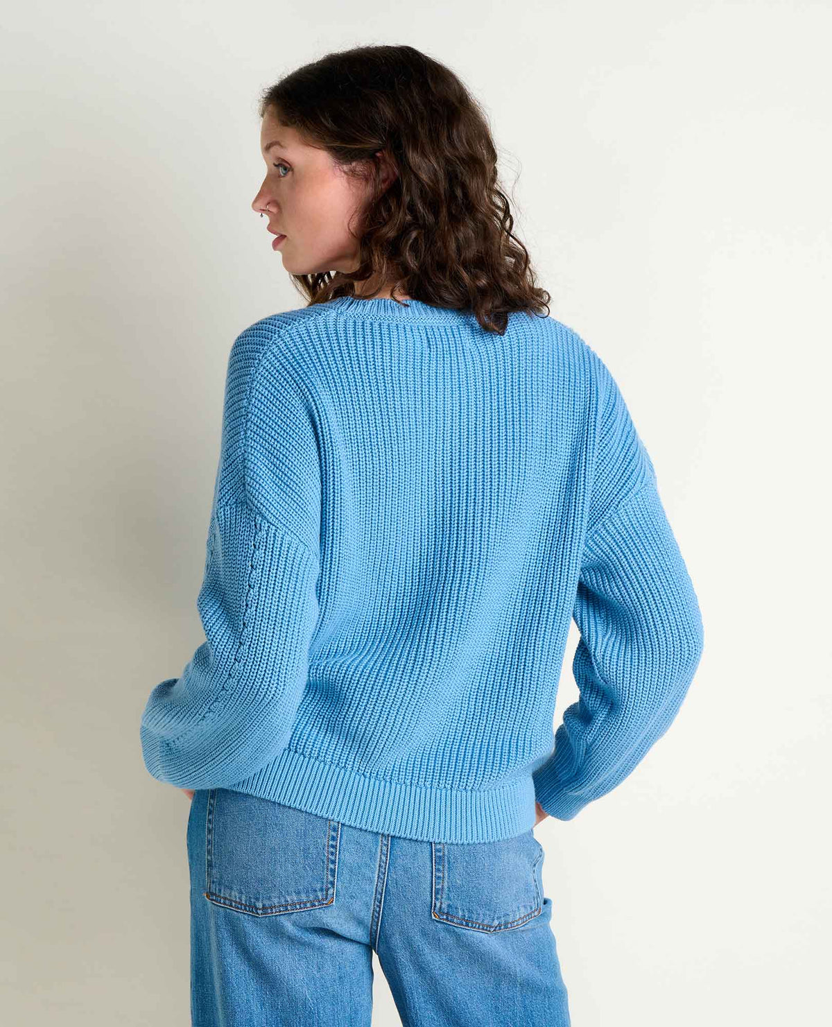 Bianca Shaker Crew Sweater Dusk Blue | Toad&Co Women