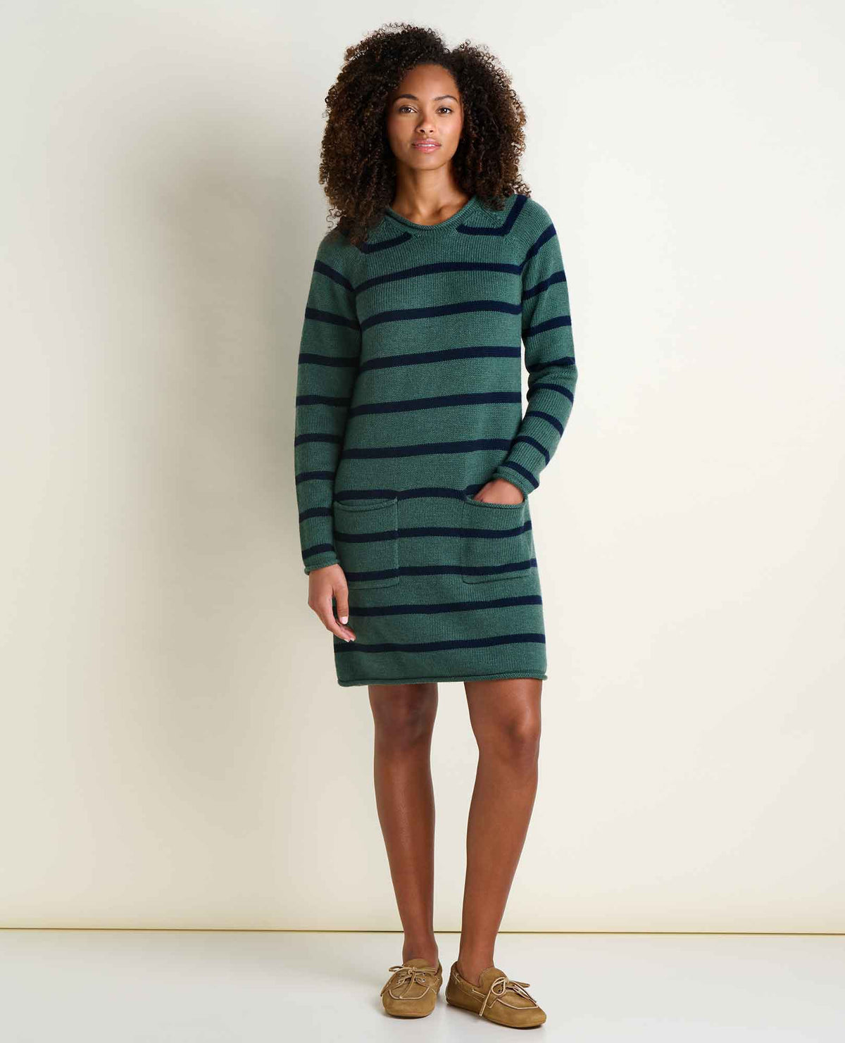 Alpineglo Roll Neck Sweater Dress - Organic Cotton & Wool  | Toad&Co Women