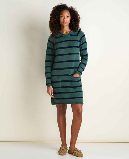 Alpineglo Roll Neck Sweater Dress - Organic Cotton & Wool  | Toad&Co Women