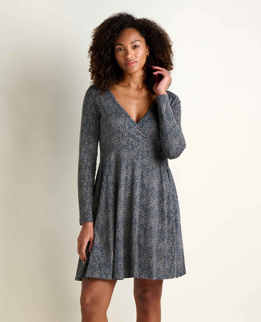 Freesia Long Sleeve Wrap Dress - Soft, Stretchy & Eco-Friendly  | Toad&Co Women