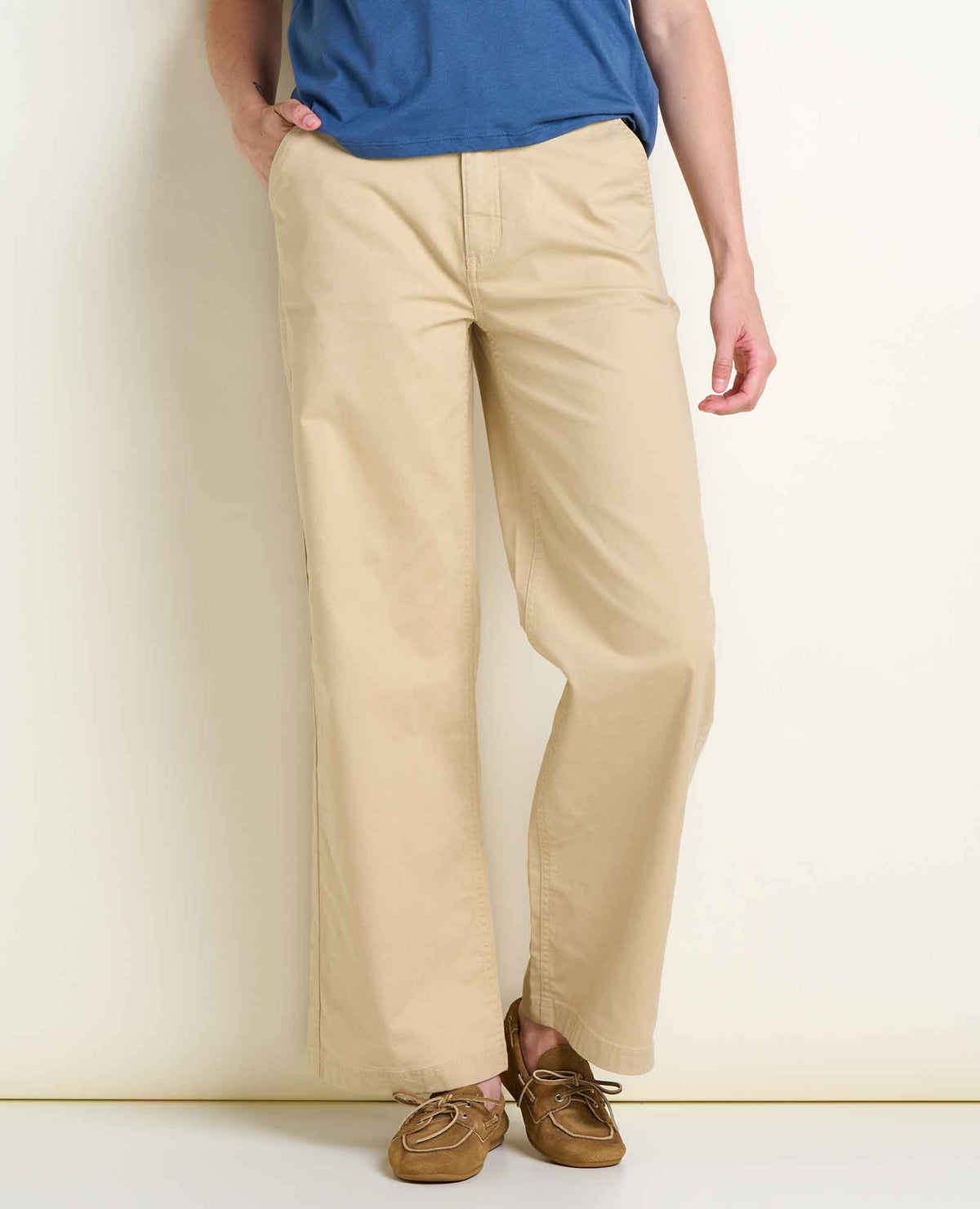 Earthworks Wide Leg Chino Dust | Toad&Co Women