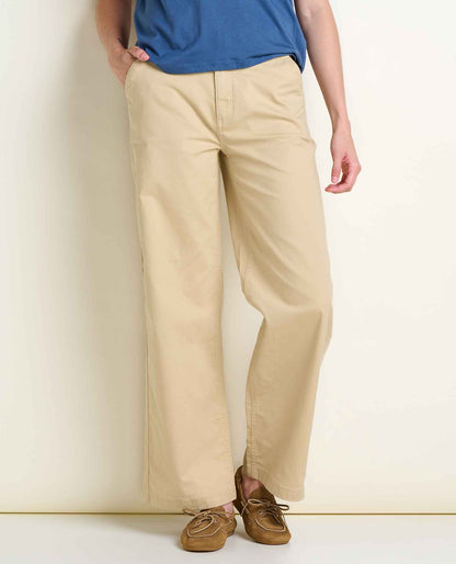 Earthworks Wide Leg Chino Dust | Toad&Co Women
