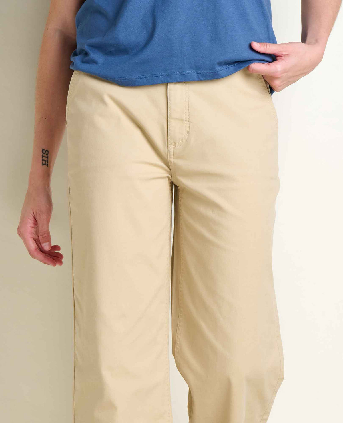 Earthworks Wide Leg Chino Dust | Toad&Co Women