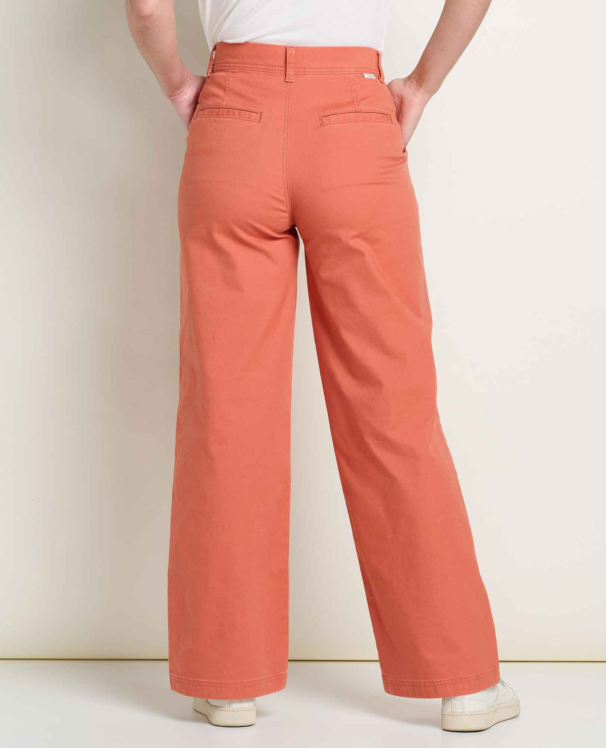 Earthworks Wide Leg Chino Clay | Toad&Co Women