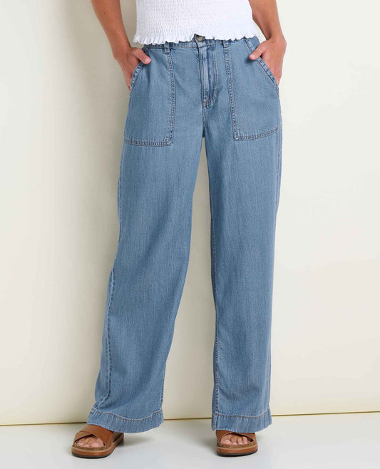 Women's Piñon Soft Denim Wide Leg Pant  | Toad&Co Women
