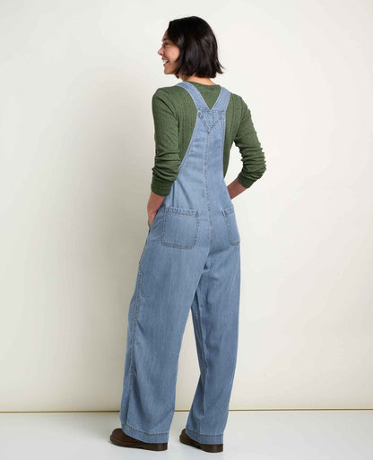 Women's Piñon Soft Denim Wide Leg Overall  | Toad&Co Women