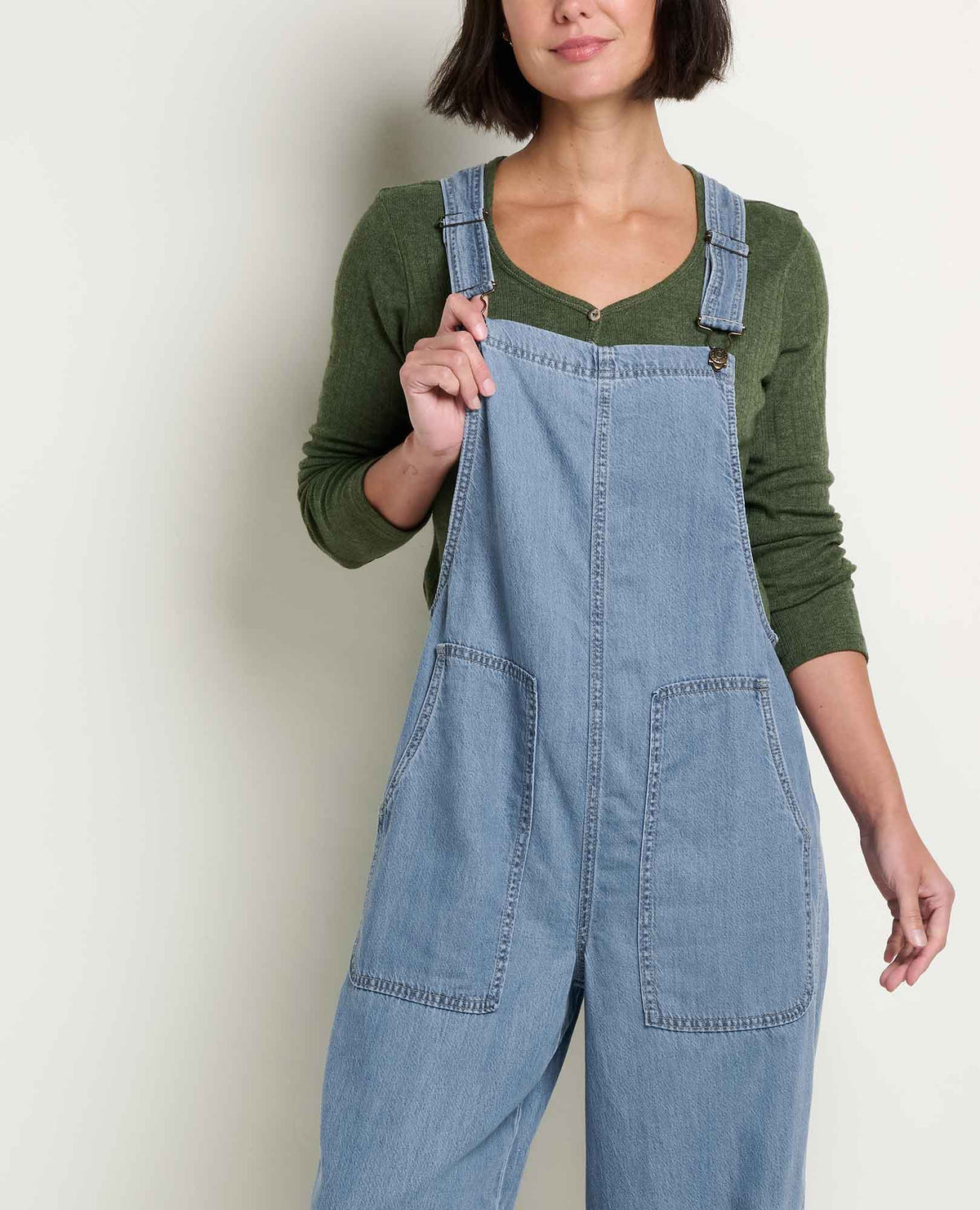Women's Piñon Soft Denim Wide Leg Overall  | Toad&Co Women