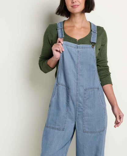 Women's Piñon Soft Denim Wide Leg Overall  | Toad&Co Women