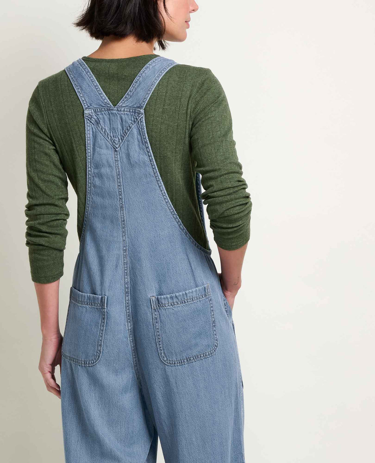 Women's Piñon Soft Denim Wide Leg Overall  | Toad&Co Women