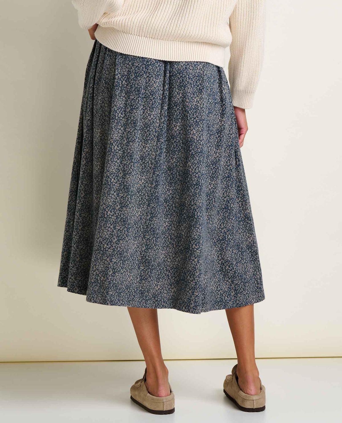Chaka Midi Skirt - Organic Cotton & TENCEL™ A-Line Midi Skirt Ink Print | Toad&Co Women