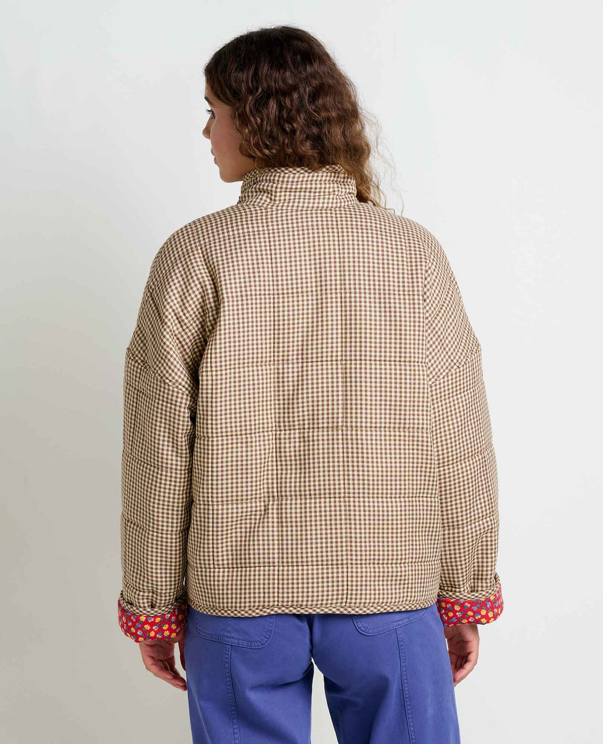 Organic Cotton Quilted Jacket with Recycled Insulation Partridge Gingham | Toad&Co Women