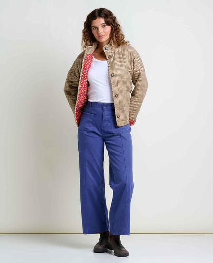 Organic Cotton Quilted Jacket with Recycled Insulation Partridge Gingham | Toad&Co Women
