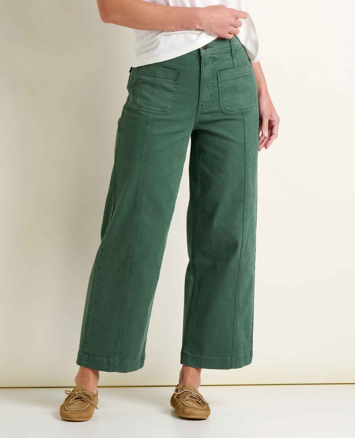 Linden Canvas Wide Leg Sailor Pant - Organic Cotton  | Toad&Co Women