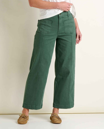 Linden Canvas Wide Leg Sailor Pant - Organic Cotton  | Toad&Co Women