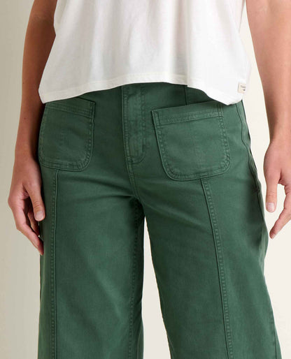 Linden Canvas Wide Leg Sailor Pant - Organic Cotton  | Toad&Co Women