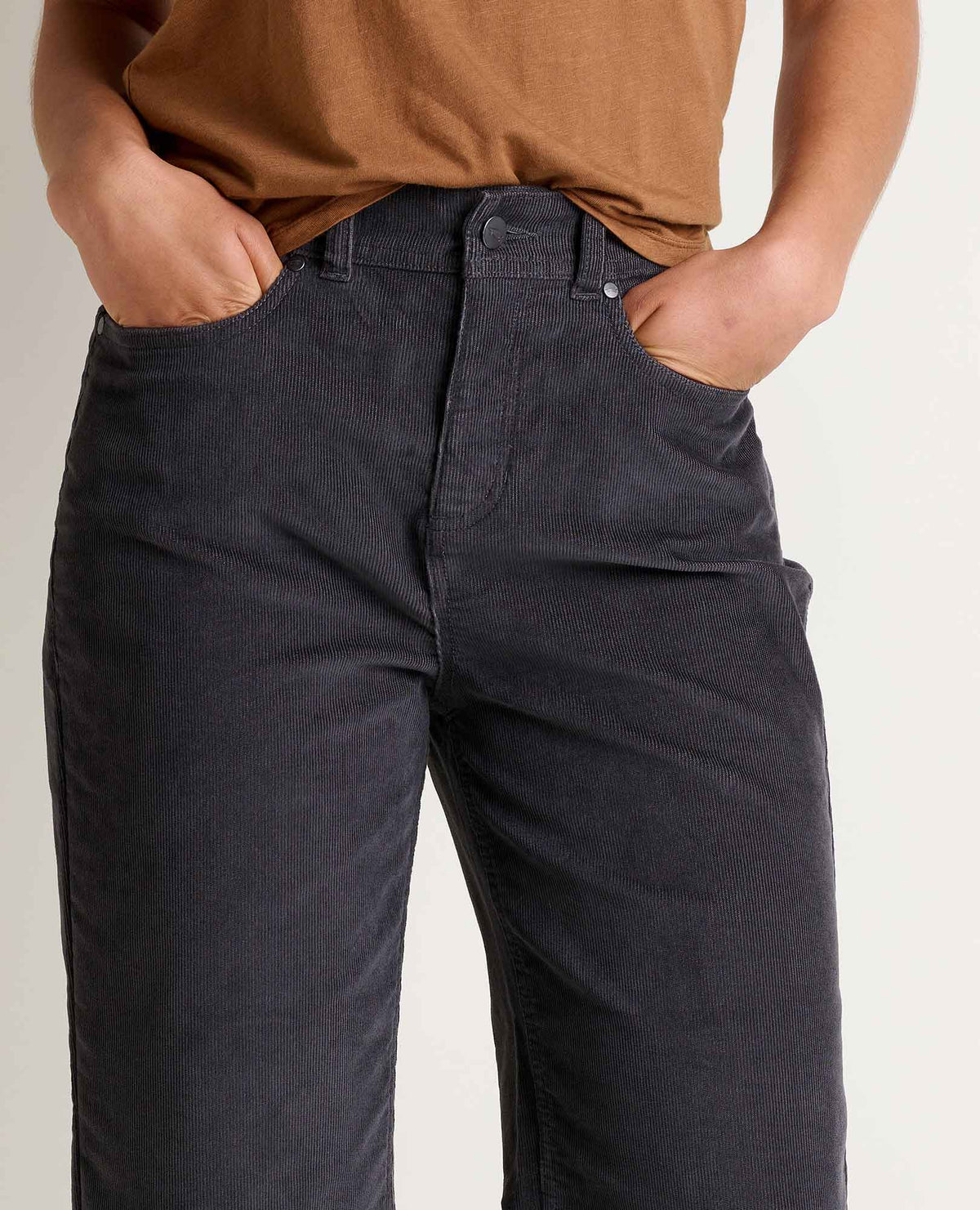Women's Corduroy Wide Leg Crop Pant Soot | Toad&Co Women