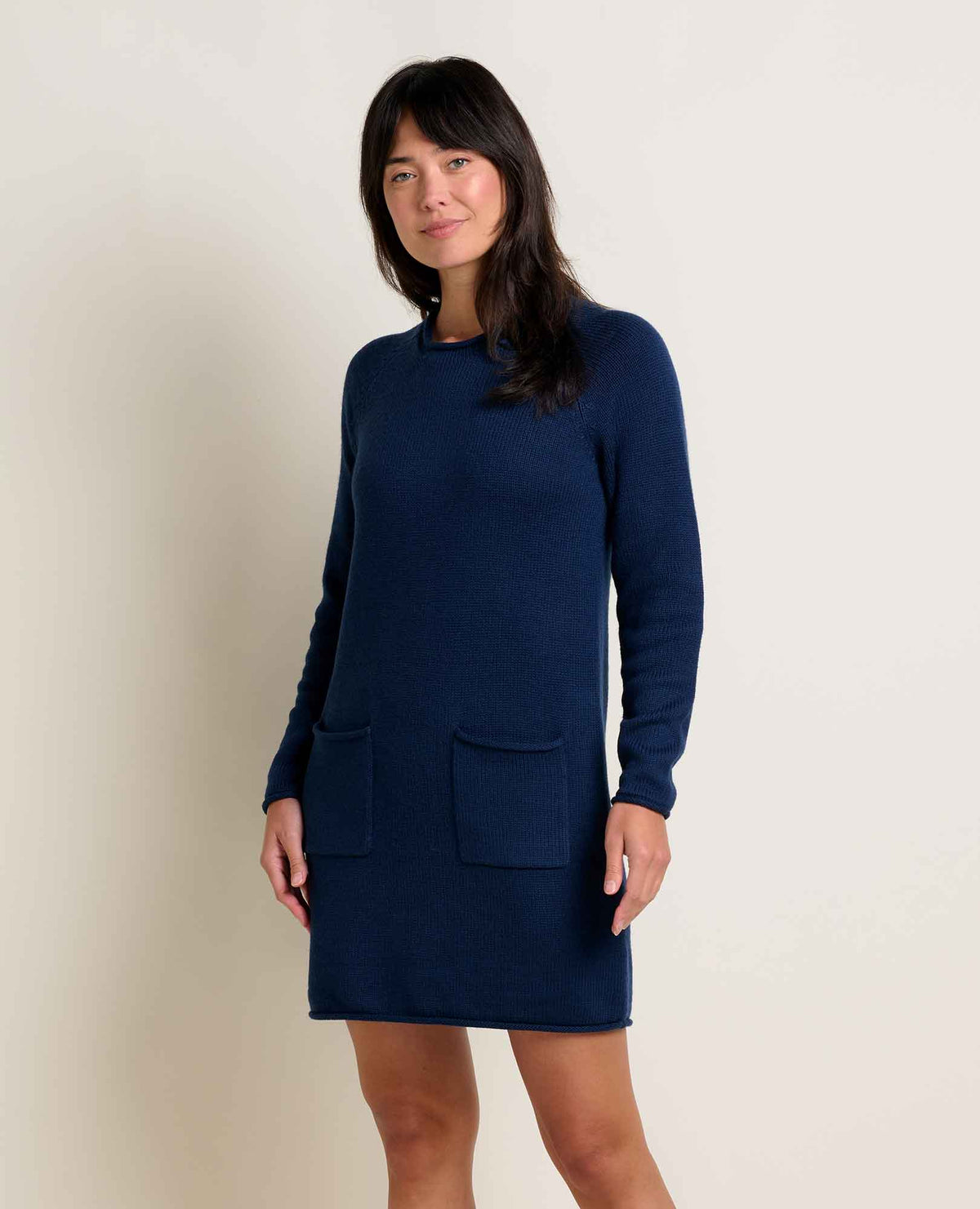 Alpineglo Roll Neck Sweater Dress - Organic Cotton & Wool  | Toad&Co Women