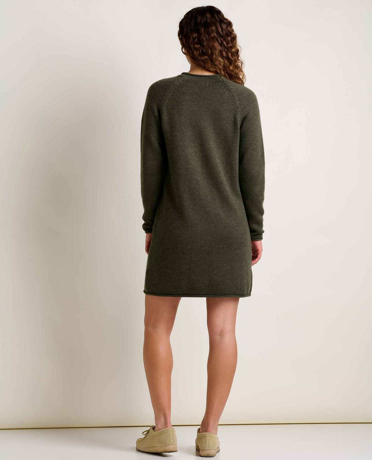 Alpineglo Roll Neck Sweater Dress - Organic Cotton & Wool  | Toad&Co Women