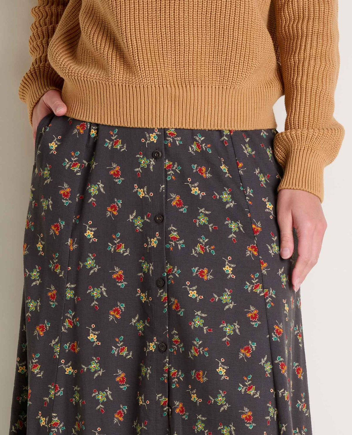 Manzana Organic Cotton Midi Skirt  | Toad&Co Women