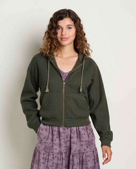 Women's Bitterroot Zip-Up Waffle Hoodie  | Toad&Co Women